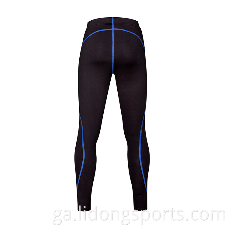 Mens mórdhíola giomnáisiam pants ard elasticity spandex giomnáisiam éadaí aclaíochta